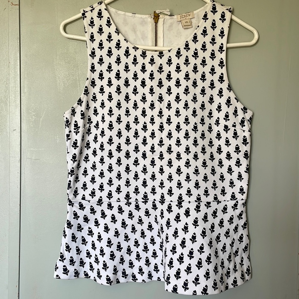 J.Crew peplum tank top